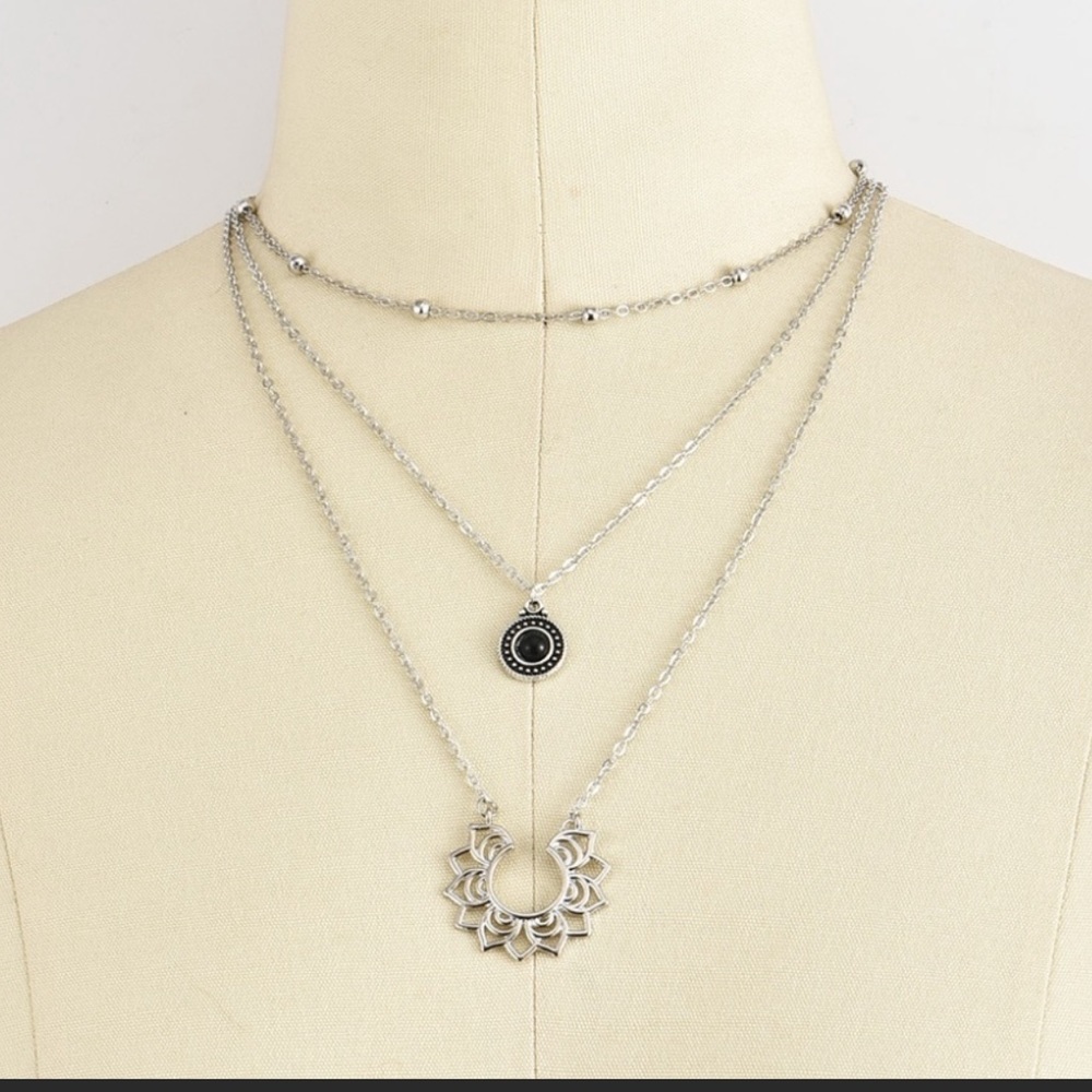 🔥1 day sale🔥 Layered Necklace silver color